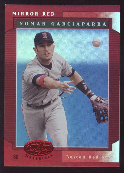 2001 Leaf Certified Materials Mirror Red #17 Nomar Garciaparra