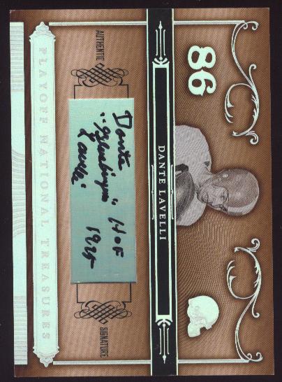 2006 Playoff National Treasures Signature Silver #45 Dante Lavelli/65
