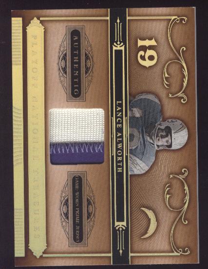 2006 Playoff National Treasures Material Prime #51 Lance Alworth/10