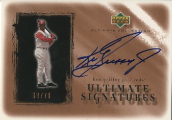2001 Ultimate Collection Signatures Copper #KG Ken Griffey Jr.