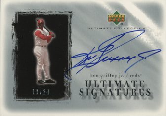 2001 Ultimate Collection Signatures Silver #KG Ken Griffey Jr.