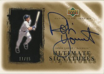 2001 Ultimate Collection Signatures Gold #RY Robin Yount
