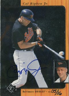 2001 SP Authentic BuyBacks #66 Cal Ripken 96/16