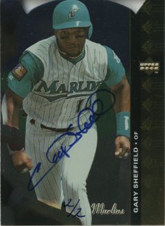 2001 SP Authentic BuyBacks #86 Gary Sheffield 94/3