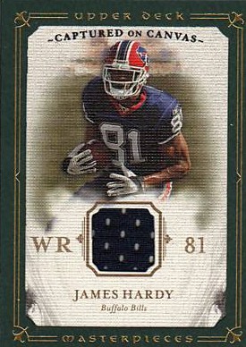 2008 UD Masterpieces Captured on Canvas Jerseys #CC27 James Hardy