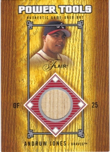 2003 Flair Power Tools Bats #AJ Andruw Jones