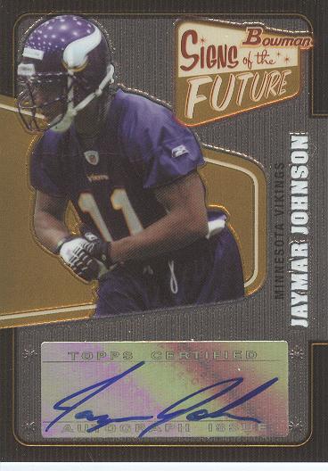 2008 Bowman Signs of the Future #SFJJ Jaymar Johnson D