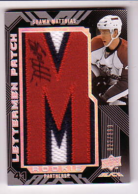 2008-09 UD Black #52 Shawn Matthias AU RC