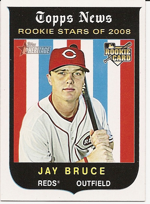 2008 Topps Heritage #547 Jay Bruce (RC)