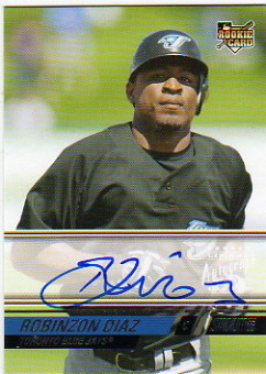 2008 Stadium Club #181 Robinzon Diaz AU (RC) B