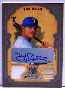 2004 Diamond Kings DK Combos Framed Silver #109 Hank Blalock Bat-Jsy/10