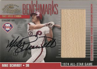 2001 Donruss Classics Benchmarks Autographs #BM15 Mike Schmidt