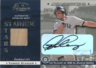2001 Donruss Classics Stadium Stars Autographs #SS11 Alex Rodriguez