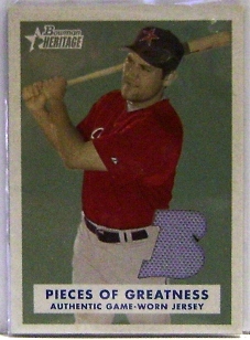 2006 Bowman Heritage Pieces of Greatness #LB Lance Berkman Jsy C