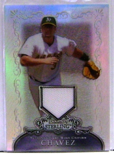 2006 Bowman Sterling Refractors #EC Eric Chavez Pants
