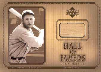 2001 Upper Deck Hall of Famers Game Bat #BRH Rogers Hornsby