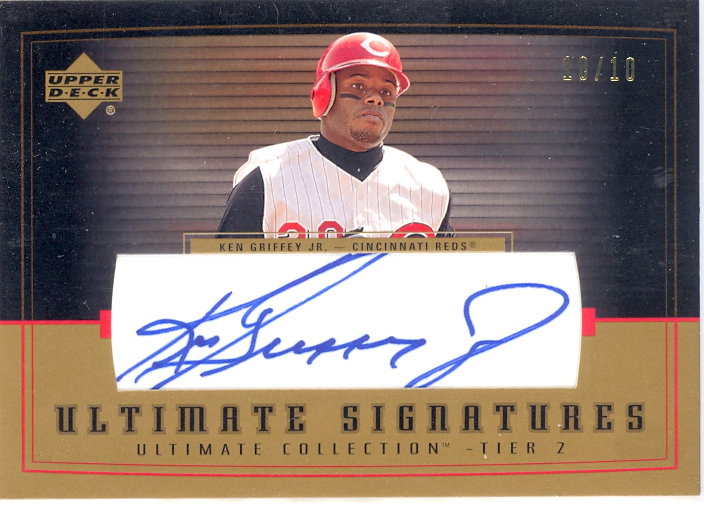2002 Ultimate Collection Signatures Tier 2 Gold #KG2 Ken Griffey Jr.