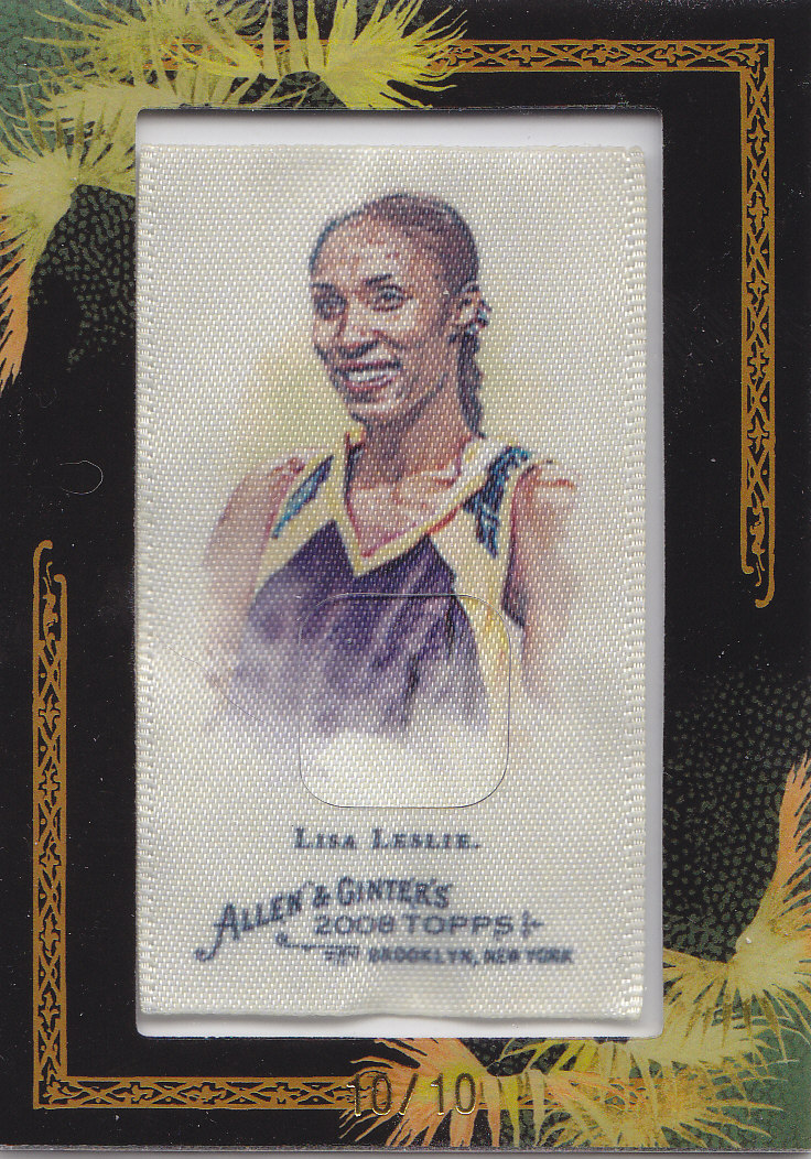 2008 Topps Allen and Ginter Mini Framed Cloth #247 Lisa Leslie