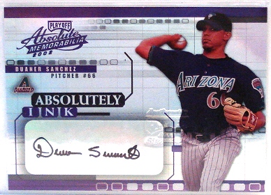 2002 Absolute Memorabilia Absolutely Ink #15 Duaner Sanchez