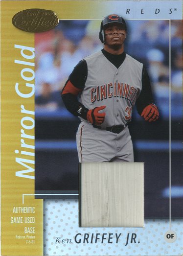 2002 Leaf Certified Mirror Gold #145 Ken Griffey Jr. Base