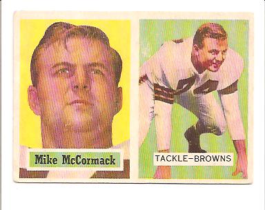 1957 Topps #3 Mike McCormack