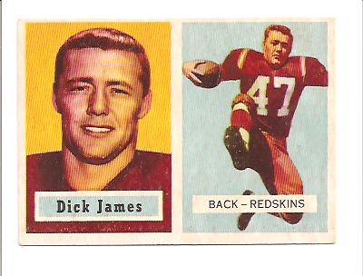 1957 Topps #134 Dick James RC