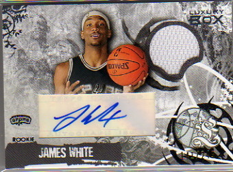 2006-07 Topps Luxury Box Rookie Relics Autographs #JW James White