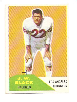 1960 Fleer #35 J.W. Slack RC