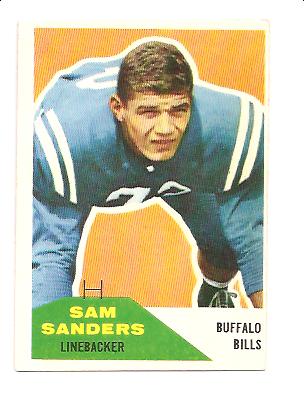 1960 Fleer #57 Sam Sanders RC