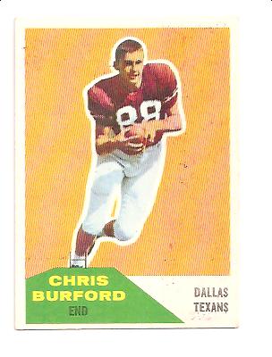 1960 Fleer #81 Chris Burford RC