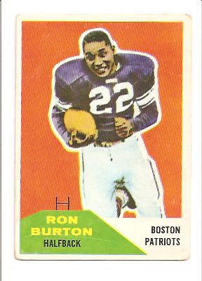 1960 Fleer #130 Ron Burton RC