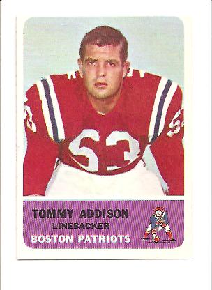 1962 Fleer #9 Tommy Addison RC