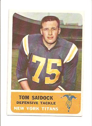 1962 Fleer #66 Tom Saidock