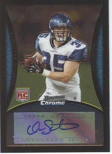 2008 Bowman Chrome Rookie Autographs #BC106 Owen Schmitt G