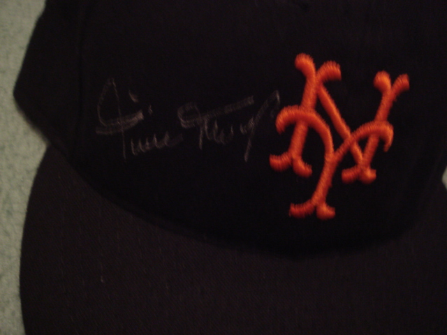 Willie Mays Autographed New York Giants Cap With PSA COA
