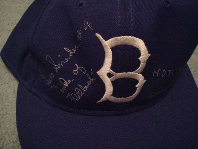 Duke Snider Autographed Brooklyn Dodger Cap With Duke of Flatbush,HOF 1980,407 HR's Ins. With PSA COA