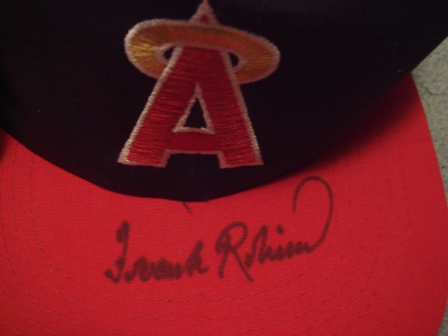 Frank Robinson Autographed California Angels Cap With COA