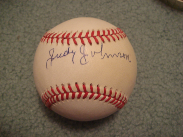 Judy Johnson Autographed NL Baseball with PSA COA
