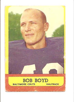 1963 Topps #11 Bob Boyd DB RC