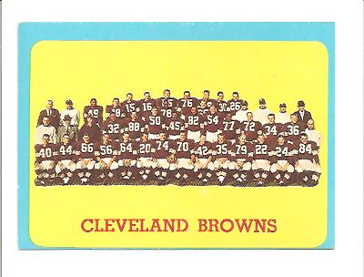 1963 Topps #24 Cleveland Browns SP