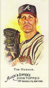 2008 Topps Allen and Ginter Mini #221 Tim Hudson