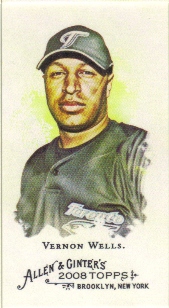 2008 Topps Allen and Ginter Mini A and G Back #81 Vernon Wells