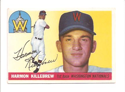 1955 Topps #124 Harmon Killebrew RC front image