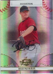 2008 Donruss Threads Signatures Gold #64 Bud Norris/499
