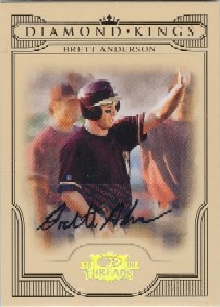 2008 Donruss Threads Diamond Kings Signatures #15 Brett Anderson/315