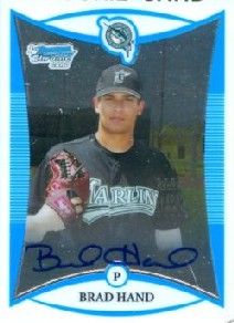 2008 Bowman Chrome Draft Prospects #BDPP124 Brad Hand AU