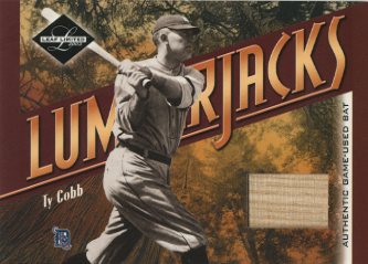 2003 Leaf Limited Lumberjacks Bat Black #19 Ty Cobb/5