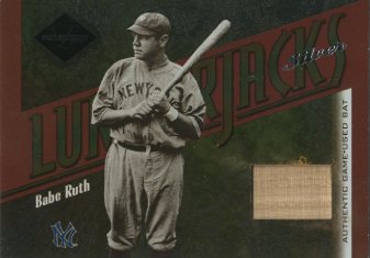 2003 Leaf Limited Lumberjacks Bat Silver #1 Babe Ruth/10