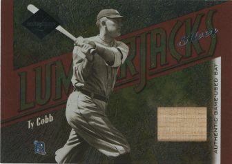 2003 Leaf Limited Lumberjacks Bat Silver #19 Ty Cobb/10