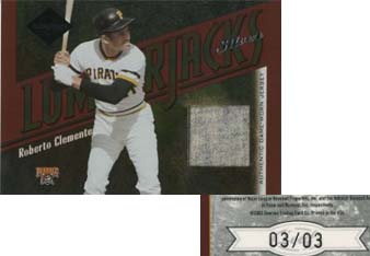 2003 Leaf Limited Lumberjacks Jersey Silver #3 Roberto Clemente/3